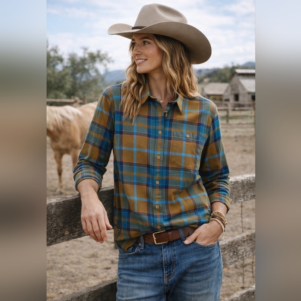 NWT Cotopaxi Quedo Flannel Shirt-Live Oak Plaid